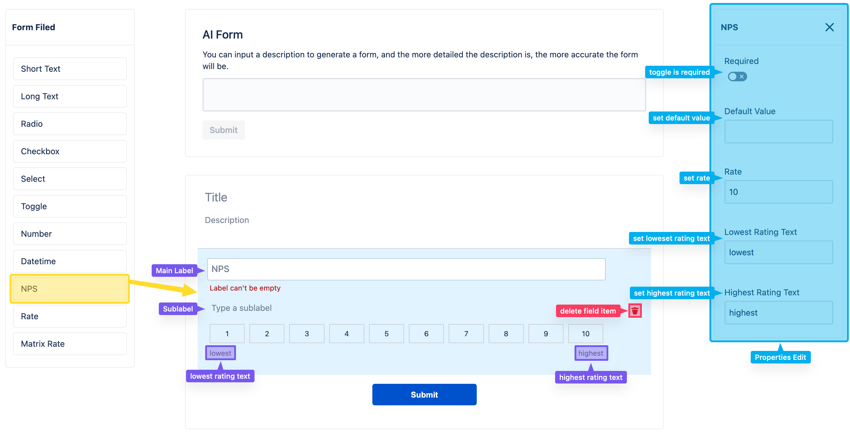 Form Fields