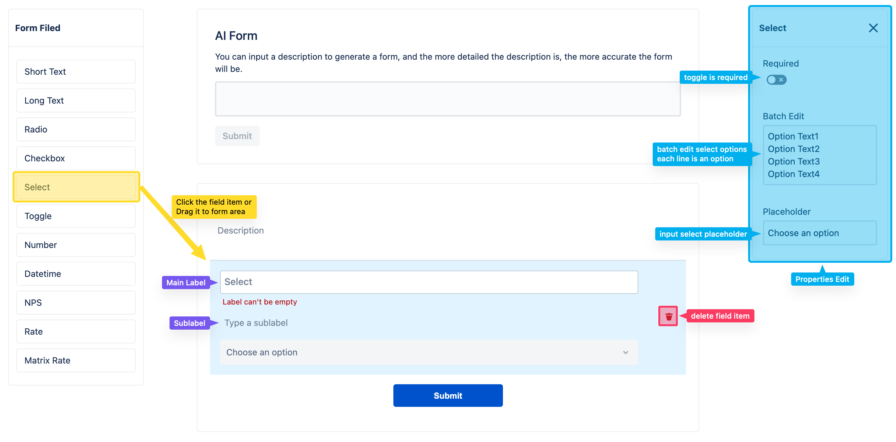 Form Fields